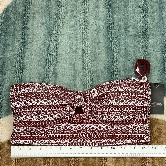 MED Strapless marron bikini Top Mossimo Swimwear - Picture 6 of 8